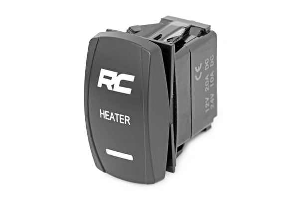 Rough Country - Rocker Switch - Cab Heater - 2x1 With Logo - Blue Back Light - Polaris General XP 4 1000 - 710HS