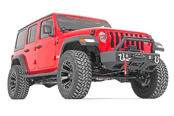 Rough Country - 3.5 Inch Lift Kit - Adj Lower - FR D/S - M1 - Jeep Wrangler Unlimited (18-23) - 65540