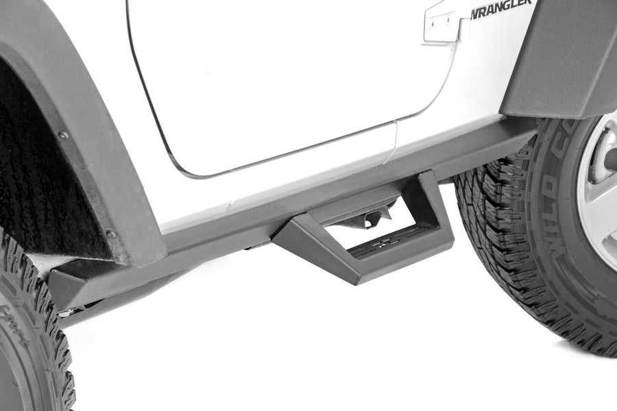 Rough Country - Contoured Drop Steps - 2 Door - Jeep Wrangler JK 4WD (2007-2018)