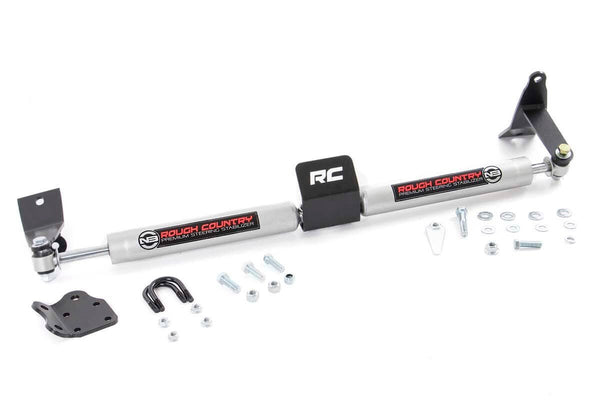 Rough Country - N3 Steering Stabilizer - Dual - 2-8 Inch Lift - Ram 2500 (10-13)/3500 (10-12)
