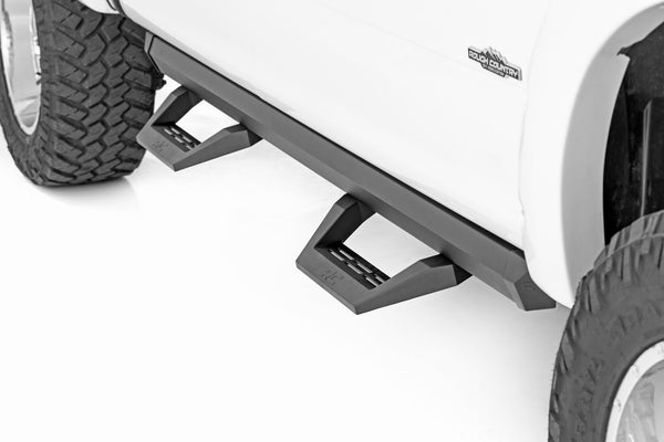 Rough Country - SRX2 Adj Aluminum Step - Crew Cab - Ford F-150/Lightning/F-250/F-350/Raptor (15-25)