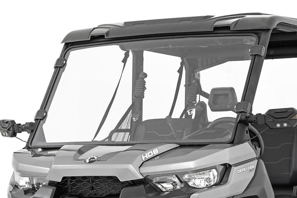 Rough Country - Full Windshield - Scratch Resistant - Can-Am Defender HD 8/HD 9/HD 10