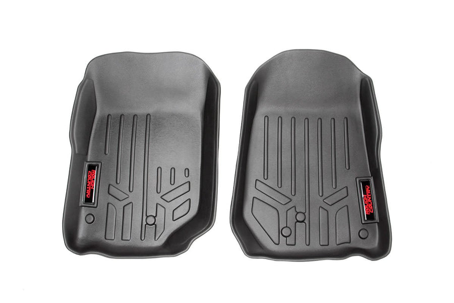 Rough Country - Floor Mats - Front - Jeep Wrangler TJ (97-06)/Wrangler Unlimited (04-06)