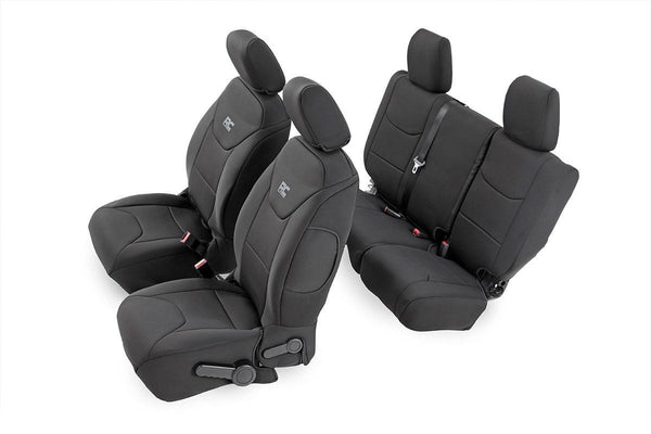 Rough Country - Seat Covers - Front And Rear - Jeep Wrangler Unlimited 4WD (2011-2012)