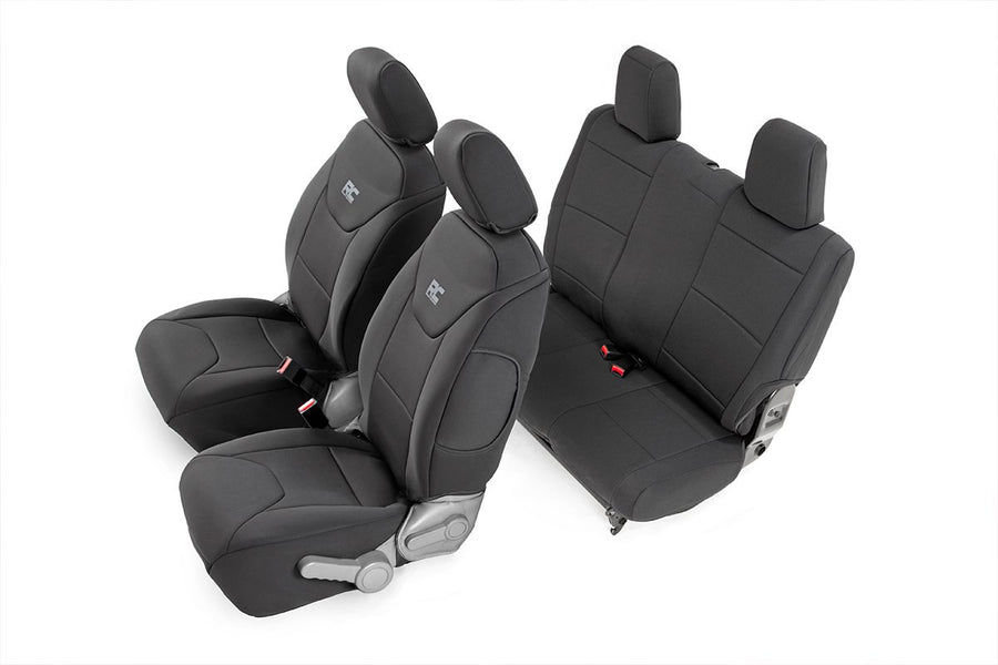 Rough Country - Seat Covers - Front And Rear - Jeep Wrangler JK 4WD (2007-2010)
