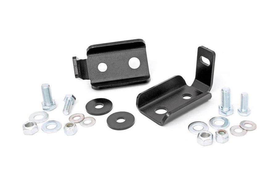 Rough Country - Shock Relocation Brackets - Front - Jeep Wrangler JK/Wrangler Unlimited (07-18)