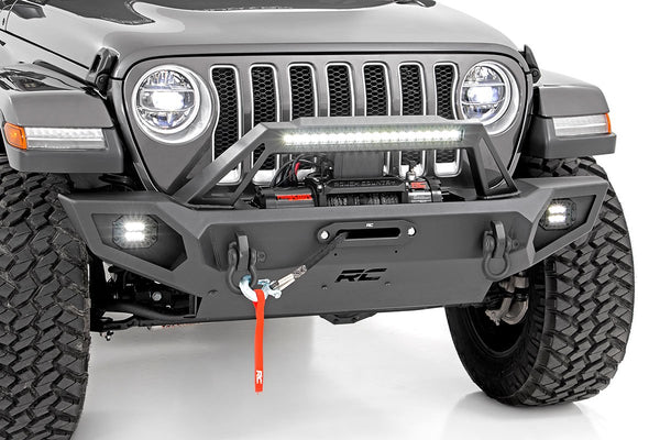 Rough Country - Front Winch Bumper - Jeep Gladiator JT/Wrangler JK & JL/Wrangler Unlimited