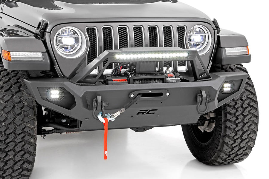 Rough Country - Front Winch Bumper - Jeep Gladiator JT/Wrangler JK & JL/Wrangler Unlimited