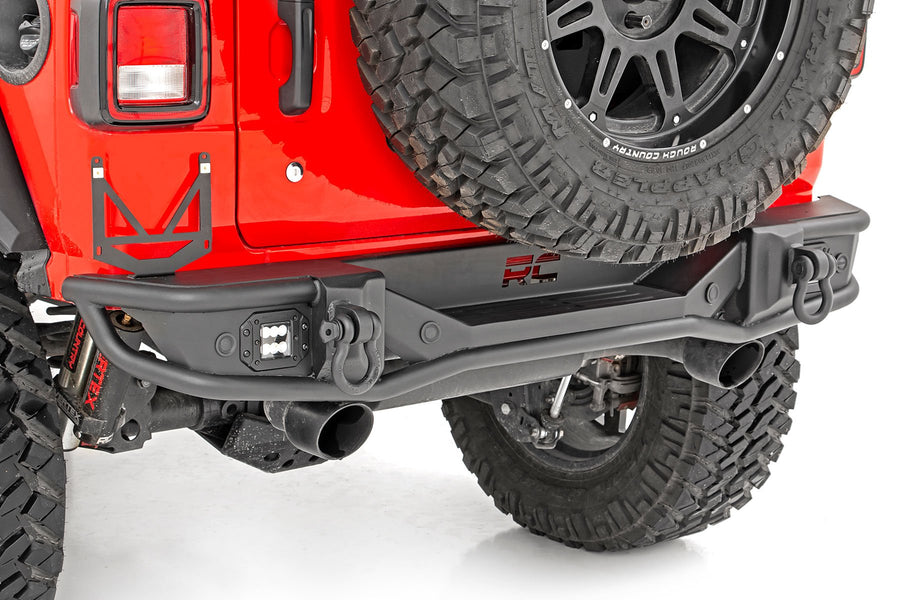 Rough Country - Rear Bumper - Tubular - Jeep Wrangler JL (21-25)/Wrangler Unlimited (18-25)