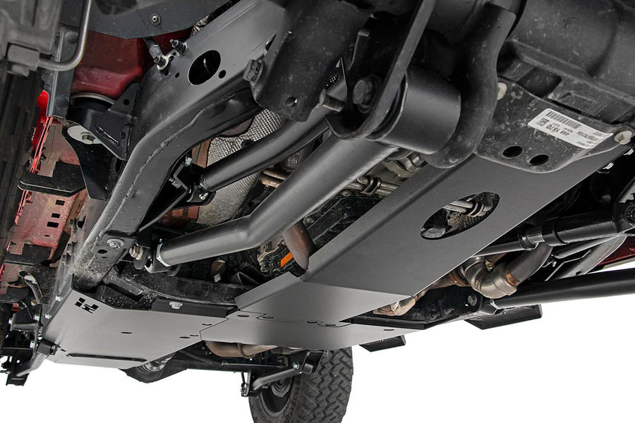 Rough Country - Skid Plate Combo - 3.6L - Engine - T-Case - Gas - Jeep Wrangler Unlimited (18-19)