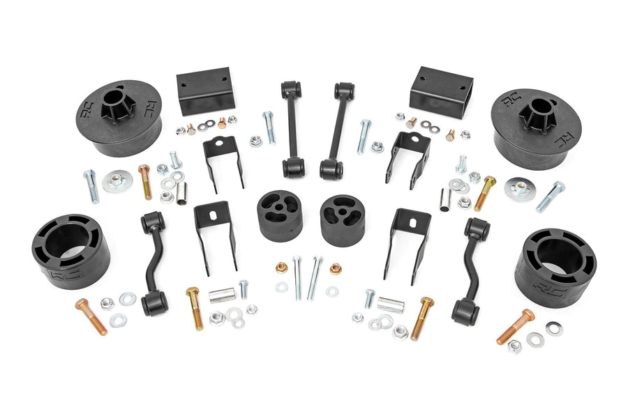 Rough Country - 2.5 Inch Lift Kit - Spacers - Jeep Wrangler JL/Wrangler Unlimited 4WD (24-25)