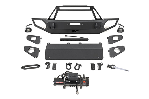 Rough Country - Front Winch Bumper - 9500S - Jeep Gladiator JT/Wrangler JK & JL/Wrangler Unlimited 4WD - 10660