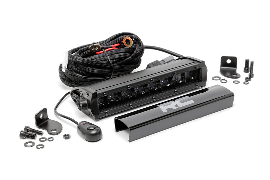 Rough Country - 8 Inch Black Series LED Light Bar - Single Row