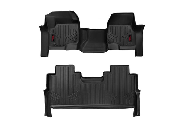Rough Country - Floor Mats - FR & RR - FR Bench - Ford F-250/F-350 Super Duty 2WD/4WD (17-25)