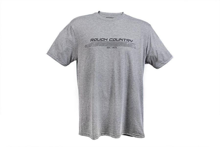 Rough Country - Rough Country T-Shirt - Horizontal Tread - Grey - MD
