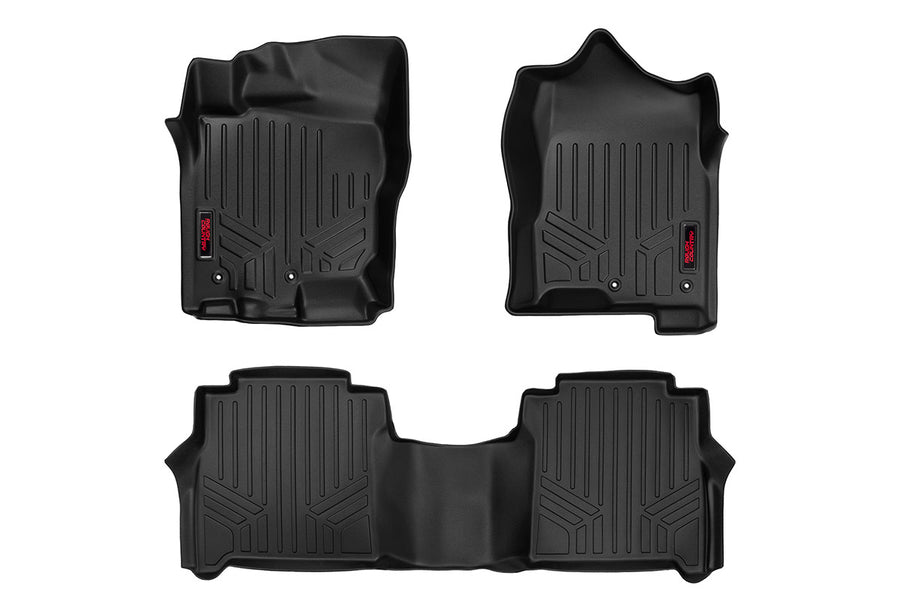 Rough Country - Floor Mats - FR & RR - Crew Cab - Nissan Titan (17-24)/Titan XD (16-24)