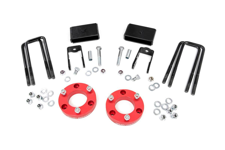Rough Country - 2 Inch Lift Kit - Red Spacers - Nissan Titan XD 2WD/4WD (2016-2024)