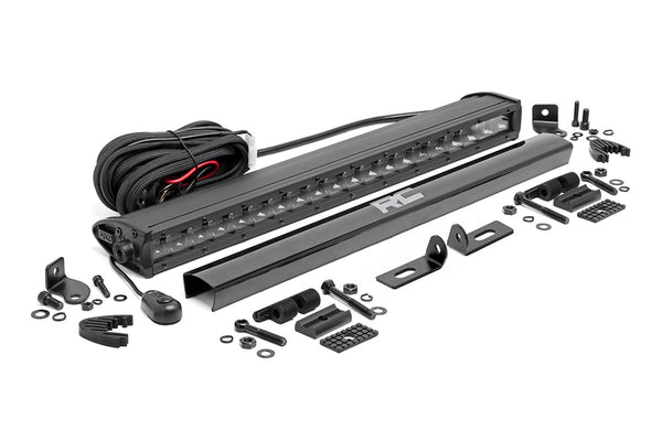 Rough Country - LED Light Kit - Bumper Mount - 20 In. Black Single Row - Ford Ranger (19-23)