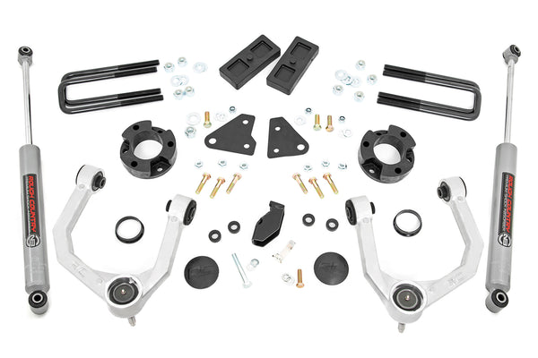 Rough Country - 3.5 Inch Lift Kit - N3 - Cast Steel Knuckles - Ford Ranger 4WD (2019-2023)