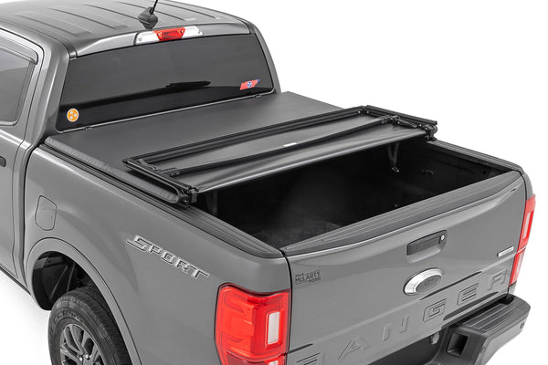 Rough Country - Soft Tri-Fold Bed Cover - 5' Bed - Ford Ranger 2WD/4WD (2019-2023)