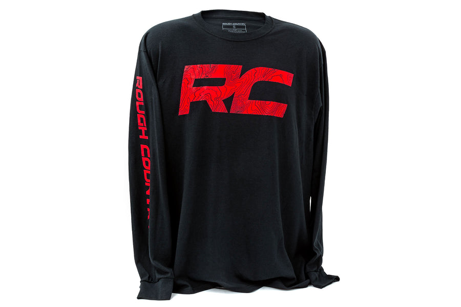 Rough Country - Rough Country Long Sleeve - RC Tread Sleeve - Black- SM