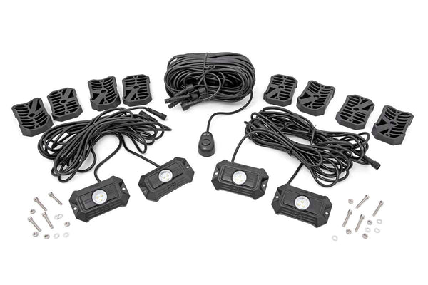 Rough Country - LED Rock Light Kit - 4 Piece Set