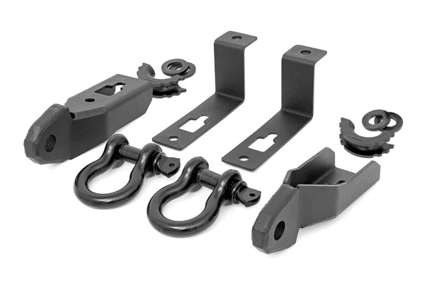Rough Country - Tow Hook Brackets - D-Ring Combo - Ford Ranger 2WD/4WD (2019-2023)