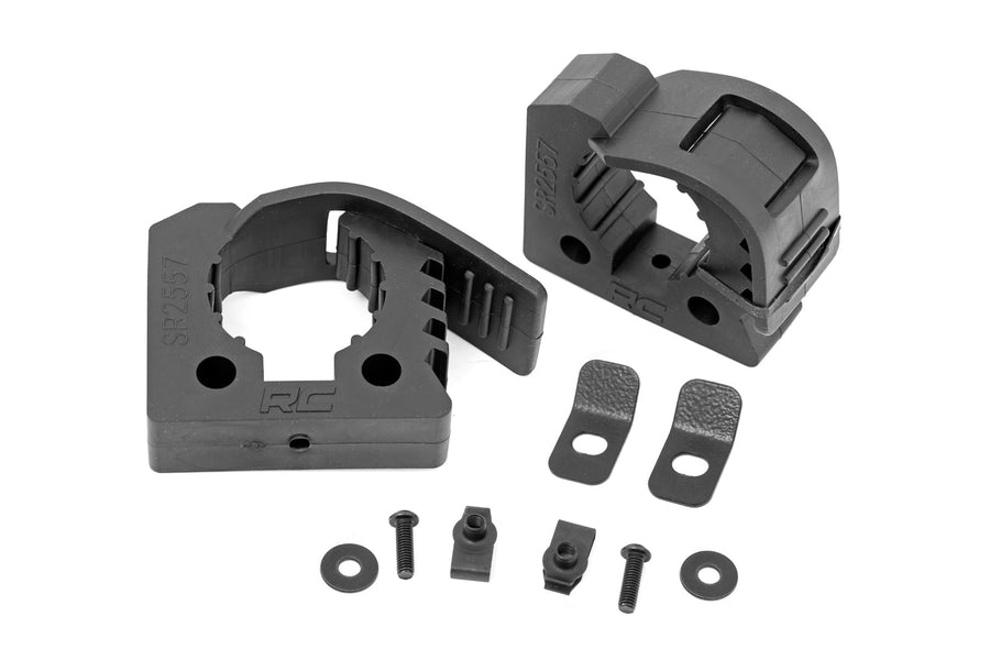 Rough Country - Rubber Molle Panel Clamp Kit - Universal - 1 In. - 2 1/4 In. - 2-Clamps