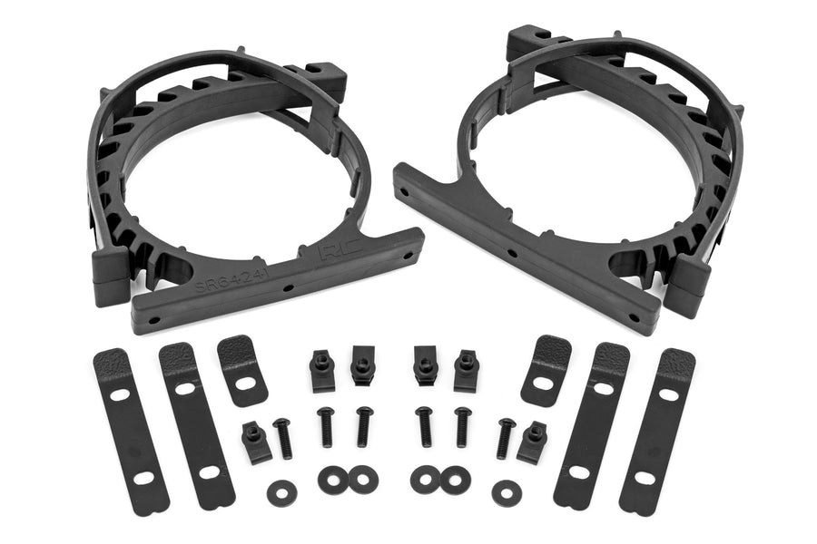 Rough Country - Rubber Molle Panel Clamp Kit - Universal - 2.5 In. - 9.5 In. - 2-Clamps