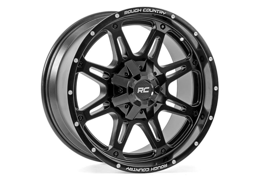 Rough Country - Rough Country 94 Series Wheel/One-Piece/Matte Black/20x10/8x170/-18mm