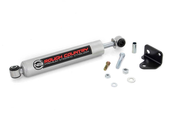 Rough Country - N3 Steering Stabilizer - Relocation Bracket - Jeep Wrangler JK/Wrangler Unlimited (07-18)