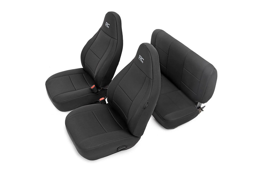 Rough Country - Seat Covers - Front And Rear - Jeep Wrangler TJ 4WD (1997-2002)