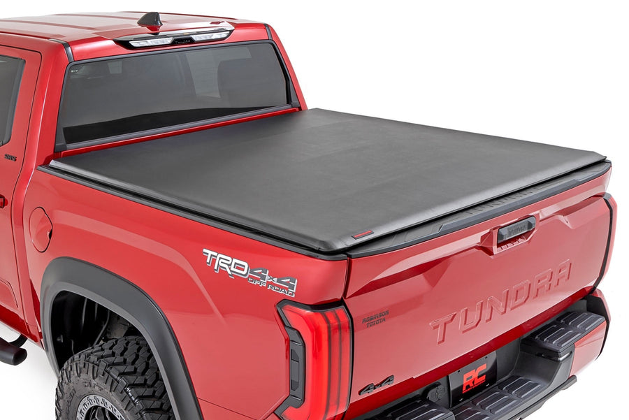 Rough Country - Soft Roll Up Bed Cover - 5'7 In. Bed - Toyota Tundra 2WD/4WD (2022-2025)