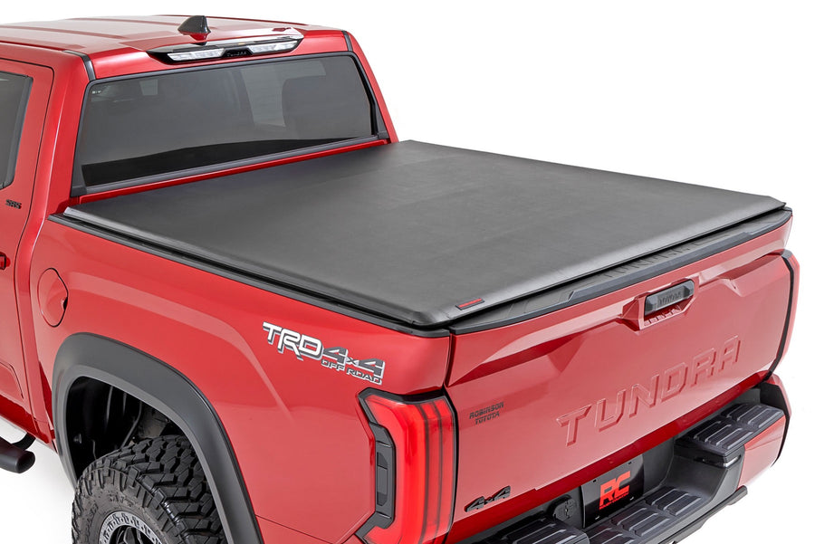 Rough Country - Soft Roll Up Bed Cover - 6'7 In. Bed - Toyota Tundra 2WD/4WD (2022-2025)
