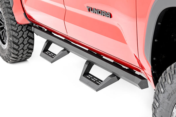Rough Country - SRX2 Adj Aluminum Steps - CrewMax - Toyota Tundra 2WD/4WD (2022-2025)