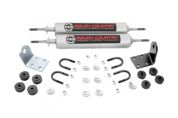 Rough Country - N3 Steering Stabilizer - Dual - Ford Bronco/F-100/F-150 4WD (1977-1979)