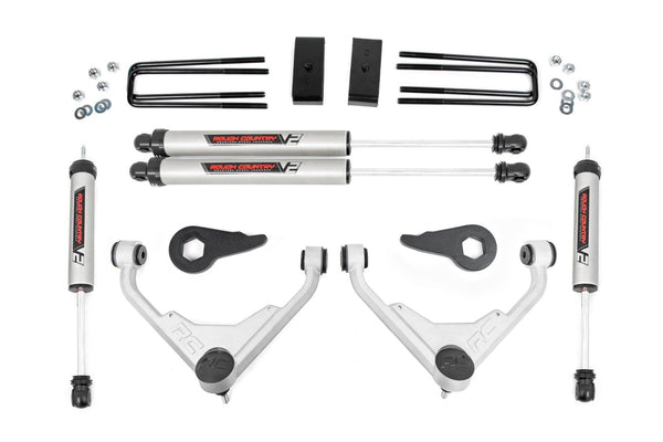 Rough Country - 3 Inch Lift Kit - V2 - FK/FF - Chevy/GMC Sierra/Silverado 2500 HD Suburban/Yukon XL 2500 (01-10)