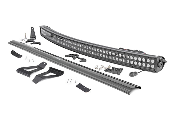 Rough Country - LED Light Kit - Windshield Mount - 50 In. BLK Dual Row - Jeep Cherokee XJ (84-01)