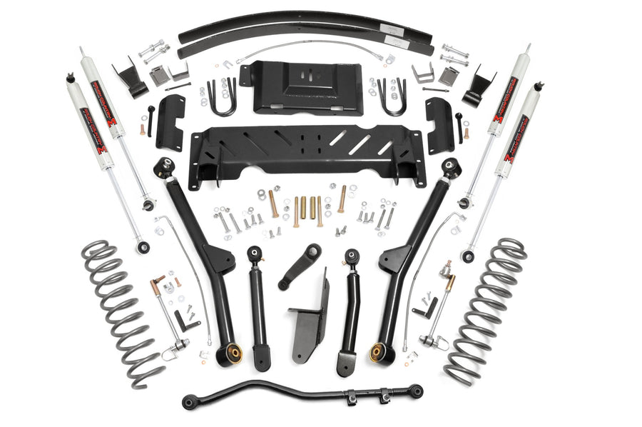 Rough Country - 4.5 Inch Lift Kit - Long Arm - AAL - NP242 - M1 - Jeep Cherokee XJ 4WD (84-01)