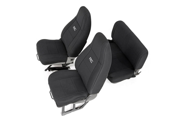 Rough Country - Seat Covers - Front And Rear - Jeep Wrangler YJ 4WD (1991-1995)