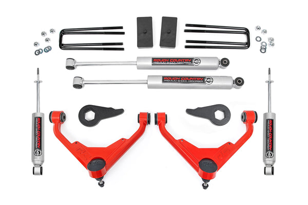 Rough Country - 3 Inch Lift Kit - Chevy/GMC Sierra/Silverado 2500 HD Suburban/Yukon XL 2500 (01-10)