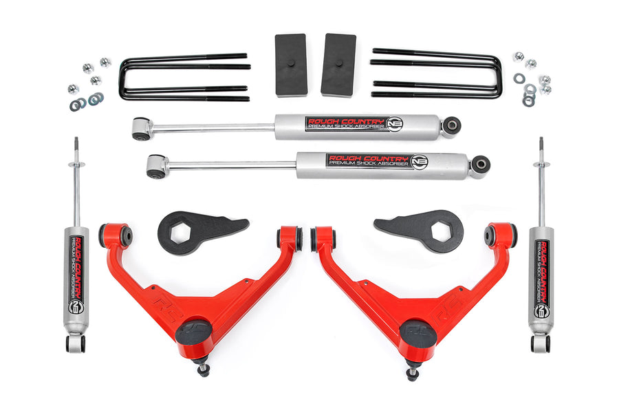 Rough Country - 3 Inch Lift Kit - Chevy/GMC Sierra/Silverado 2500 HD Suburban/Yukon XL 2500 (01-10)