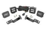 Rough Country - LED Light Kit - Ditch Mount - 2 In. Black Pair - Spot - Toyota Tacoma (05-15)