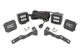 Rough Country - LED Light Kit - Ditch Mount - 2 In. Black Pair - Spot - Toyota Tacoma (16-23)