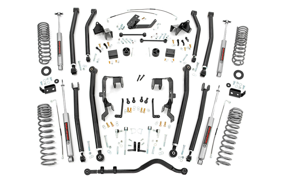 Rough Country - 4 Inch Lift Kit - Long Arm - Jeep Wrangler Unlimited 2WD/4WD (2007-2011)
