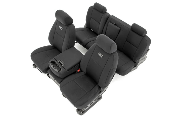 Rough Country - Seat Covers - FR 40/40/20 & RR Full Bench - Chevy/GMC 1500/2500HD (07-13)