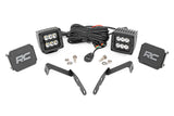 Rough Country - LED Light Kit - Ditch Mount - 2 In. Black Pair - Spot - Chevy 1500 & Chevy/GMC 2500HD/3500HD (07-14)