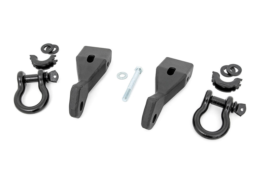Rough Country - Tow Hook Brackets - D-Ring Combo - Chevy/GMC 1500 (07-13)