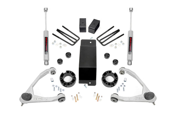 Rough Country - 3.5 Inch Lift Kit - Alum/Cast Steel - Chevy/GMC 1500 (07-16)