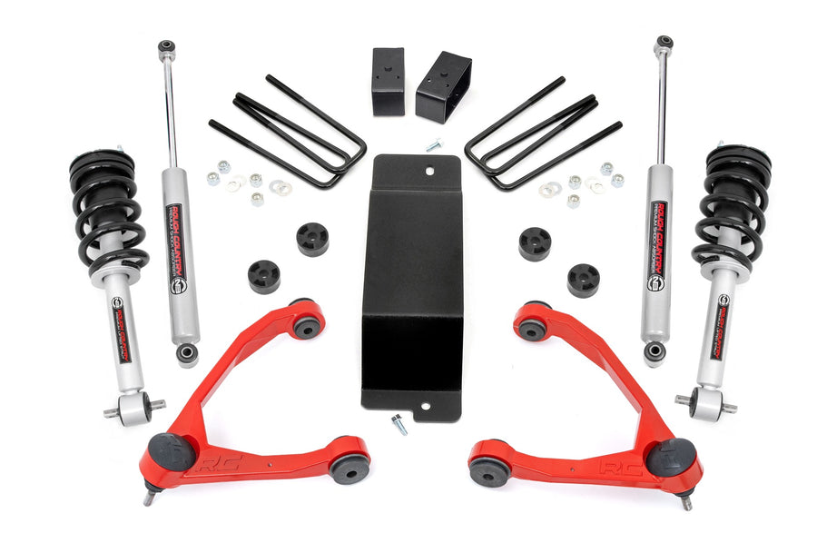 Rough Country - 3.5 Inch Lift Kit - Forged UCA - N3 Strut - Chevy/GMC 1500 (14-16)